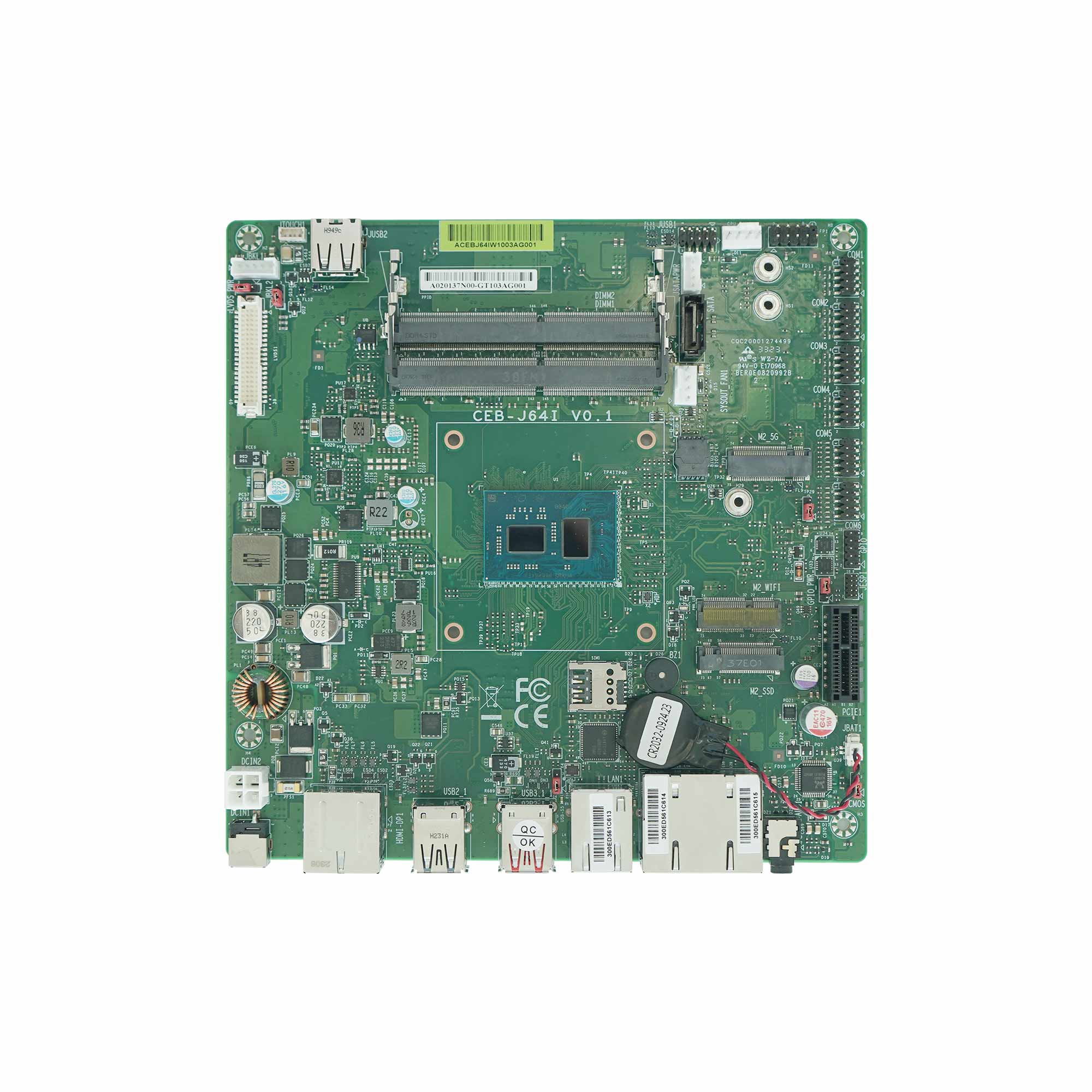 Mini-ITX工业主板 CEB-J64I-W10X